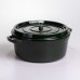 Кокотница чугунная эмалированная 6 л, малахит Yiwu HP-FLG-13 green