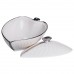 Супница 800 (мл) фарфоровая 32×21×16 (см) с крышкой Белый с серебром XL-4054AS