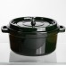 Кокотница чугунная эмалированная 4,5 л, малахит Yiwu HP-FLG-11 green Кокотница чугунная эмалированная 4,5 л, малахит Yiwu HP-FLG-11 green