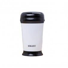 Электро кофемолка 180 Вт автоматическая 75 г для дома с мелким помолом Белая Sokany SM-3012