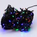 Гирлянда нить 16 м на 180 LED лампочек светодиодная черный провод 8 режимов работы M400LEDML