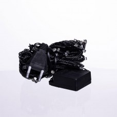Новогодняя комнатная гирлянда нить 6 м 50 LED черный провод Желтый W50LED6MBY