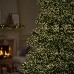 Новогодняя гирлянда комнатная роса Хвойная лапа 50 м 1500 LED белый провод Желтое сияние D1500L50MWY