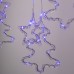 Гирлянда штора светодиодная GarlandoPro звезда и елка 120LED 3х0,9 м 8 режимов Синий 1733070BL