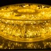 Гирлянда-нитка Роса Хвойная лапа 2000 LED 100 метров белая нить желтый Garlando D2000L100MWY