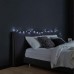 Новогодняя комнатная гирлянда нить 6 м 50 LED черный провод Белый W50LED6MBW