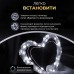 Гирлянда роса на пульте 100 метров на 1000 led светодиодов капля зеленый провод белая 1000L100MGW