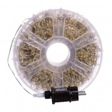 Новогодняя гирлянда Хвойная лапа 100 м 3000 LED белый провод Синее сияние D3000L100MWBL