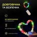 Светодиодная гирлянда Роса 5 метров на батарейках 50 led нить на белом проводе мультиколор 50L5MWML