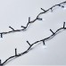 Новогодняя гирлянда комнатная нить 22 м 220 LED черный провод Белый W220LED22MBW
