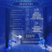 Гирлянда штора 2х2 м 240 LED светодиодная медный провод 8 нитей Синий ZWM2240LEDBL