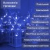 Гирлянда штора 3х0,9 м снежинка звезда на 145 LED лампочек светодиодная 10 шт Синий 1733066BL
