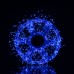 Новогодняя гирлянда Хвойная лапа комнатная роса 100 м 3000 LED зеленый провод Синее сияние D3000L100MGBL
