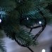 Гирлянда нить 22м на 218 LED лампочек светодиодная черный провод 8 режимов работы Белый M500LEDW