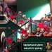 Гирлянда нить 6м на 50 LED лампочек светодиодная черный провод 8 режимов работы M100LEDML