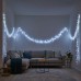 Новогодняя гирлянда комнатная нить 14 м 160 LED комнатная гирлянда белый провод Белый свет W160LED16MWW