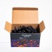 Новогодняя гирлянда комнатная нить 18 м 180 LED комнатная гирлянда черный провод Желтый свет W180LED18MBY
