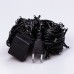 Гирлянда нить 22м на 218 LED лампочек светодиодная черный провод 8 режимов работы Синий M500LEDBL