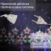 Гирлянда штора 3х0,9 м снежинка звезда на 145 LED лампочек светодиодная 10 шт 1733065ML