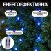 Гирлянда Конский хвост Мишура 1200 LED 20 нитей 2 м зеленая, синий GarlandoPro D1200L2MGBL