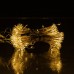 Новогодняя гирлянда комнатная штора роса Хвойная лапа 3х3 м 600 LED Желтый свет D600LED3MY