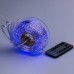Гирлянда Роса Капля 50 метров 500 LED лампочек светодиодная гирлянда в катушке медный провод 8 функций + пульт