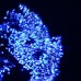 Гирлянда Конский хвост Мишура 1800 LED 20 нитей 3 м зеленая, синий GarlandoPro D1800L3MGBL