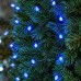 Гирлянда Конский хвост Мишура 1200 LED 20 нитей 2 м зеленая, синий GarlandoPro D1200L2MGBL