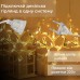 Гирлянда штора 3х0,9 м снежинка звезда на 145 LED лампочек светодиодная 10 шт Желтый 1733068Y