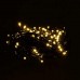 Новогодняя гирлянда комнатная нить 10 м 120 LED черный провод Желтый W120LED10MBY