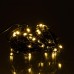 Новогодняя комнатная гирлянда нить 6 м 50 LED черный провод Желтый W50LED6MBY