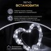 Гирлянда роса 20 метров USB на 200 led светодиодов капля белый провод белая USB200L20MWW