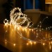 Гирлянда Конский хвост 3 м 20 линий на 600 led лампочек на медном проводе от сети Желтая 1733015Y