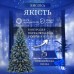 Гирлянда штора 2х2 м 240 LED светодиодная медный провод 8 нитей Синий ZWM2240LEDBL