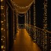 Новогодняя гирлянда комнатная нить 14 м 160 LED черный провод Желтый W160LED16MBY