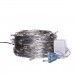 Новогодняя гирлянда комнатная нить 22 м 220 LED белый провод Желтый W220LED22MWY