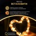 Гирлянда роса 20 метров USB на 200 led светодиодов капля белый провод желтая USB200L20MWY