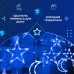 Гирлянда светодиодная штора GarlandoPro звезда и луна 108LED 3х0,9 м гирлянда звезда Синий 1733058BL