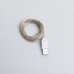 Гирлянда роса 10 метров USB на 100 led светодиодов капля белый провод желтая USB100L10MWY