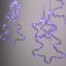 Гирлянда штора светодиодная GarlandoPro звезда и елка 120LED 3х0,9 м 8 режимов Синий 1733070BL