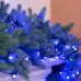 Гирлянда нить 22м на 218 LED лампочек светодиодная черный провод 8 режимов работы Синий M500LEDBL