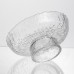 Фруктовница на ножке Ice Textured 15 см с ледяной текстурой стекла Yiwu HP-34-88