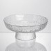 Фруктовница на ножке Ice Textured 20 см с ледяной текстурой стекла Yiwu HP-34-89 Фруктовница на ножке Ice Textured 20 см с ледяной текстурой стекла Yiwu HP-34-89