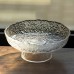 Фруктовница на ножке Ice Textured 20 см с ледяной текстурой стекла Yiwu HP-34-89