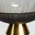 Фруктовница стеклянная «Gold & Grey» 24 см на золотой ножке Yiwu HP-34-118
