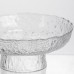 Фруктовница на ножке Ice Textured 20 см с ледяной текстурой стекла Yiwu HP-34-89