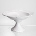 Фруктовница на ножке White Square 21.5 см, фарфоровая круглая Yiwu 120-YH-HG056