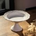 Фруктовница на ножке White Square 21.5 см, фарфоровая круглая Yiwu 120-YH-HG056