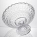 Фруктовница на ножке стеклянная Queen Lace 32 см под хрусталь Yiwu HP-34-47