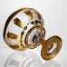 Ваза для фруктов стеклянная Bohemia Gold 26 см Yiwu HP-34-137